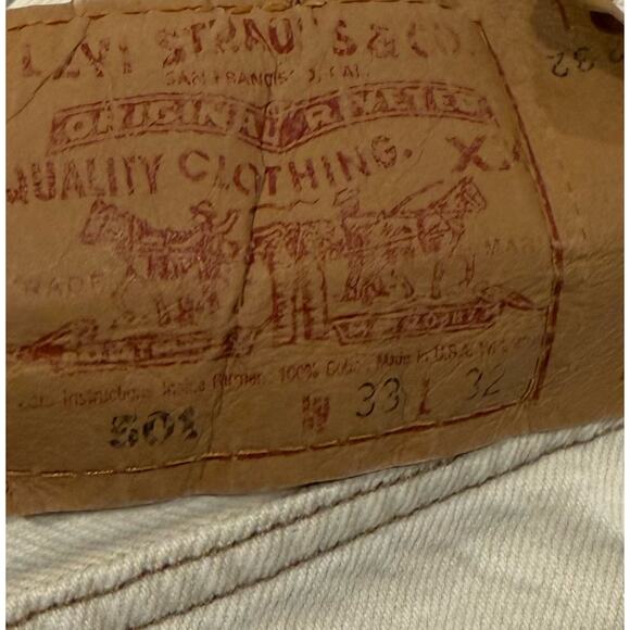 Vintage Levi's 501 Button Fly Jeans Size 33x32 - Picture 5 of 6